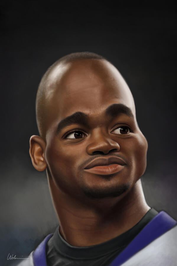 Adrian Peterson Caricature