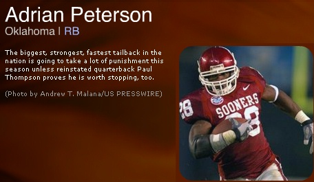 adrian peterson all american